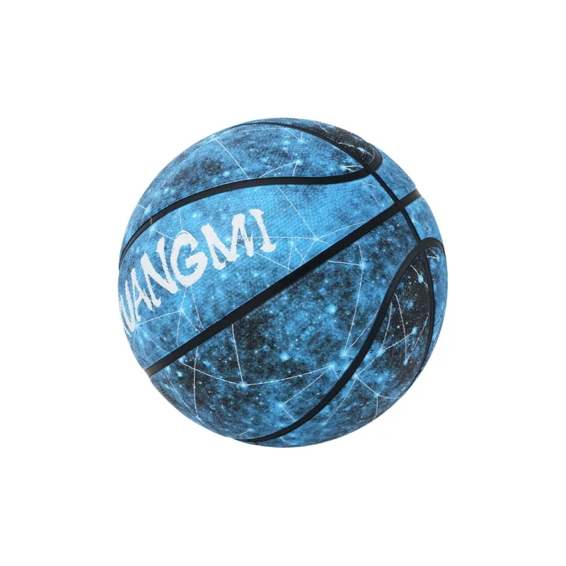 Kuangmi Rubber Basketball Blue Size 7 Ball Training Unisex-1