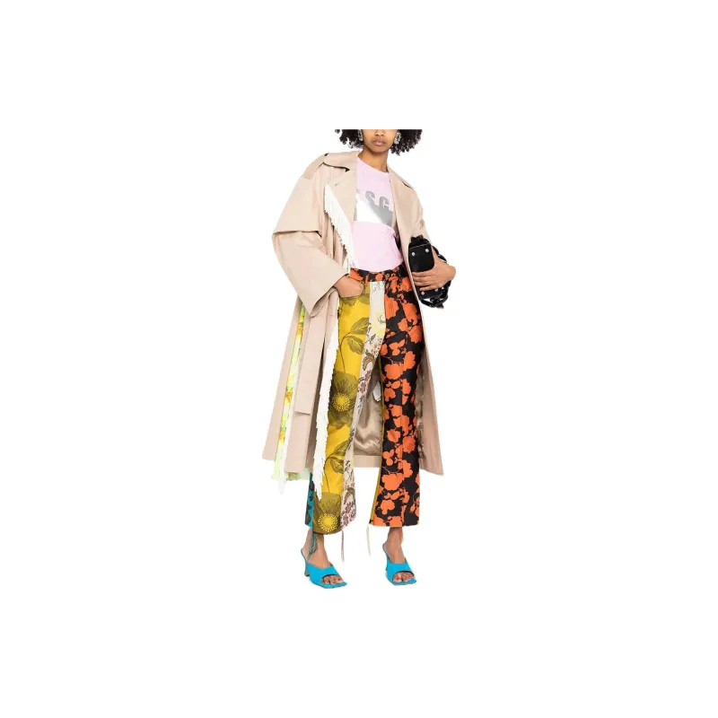 MSGM Drop Shoulder Sleeve T Shirt Women's Pink-1