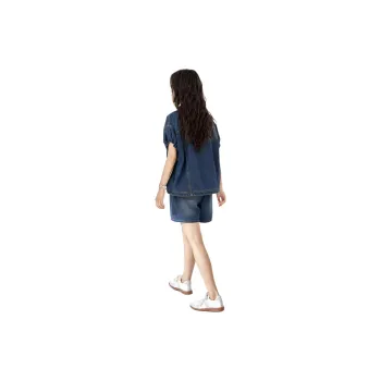 Mo Han Yi Mei Casual Suit Women's Vintage Blue