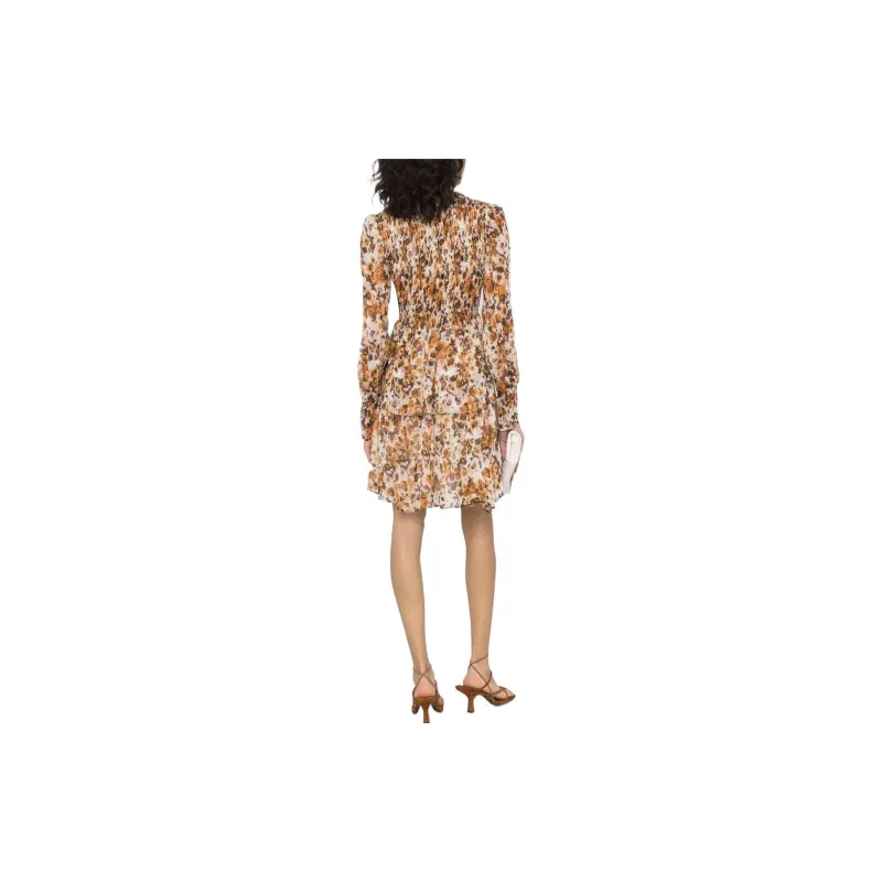 PINKO Long Sleeved Dresses Women's Brown-2