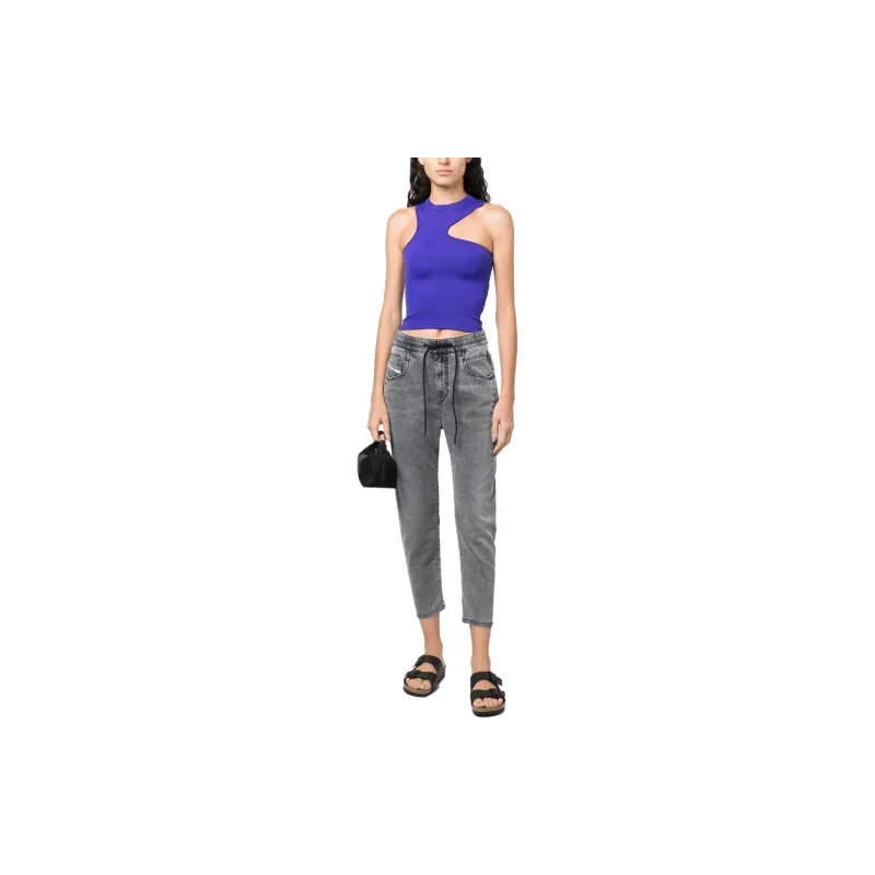 DIESEL Drawstring waist Cropped Jeans-1