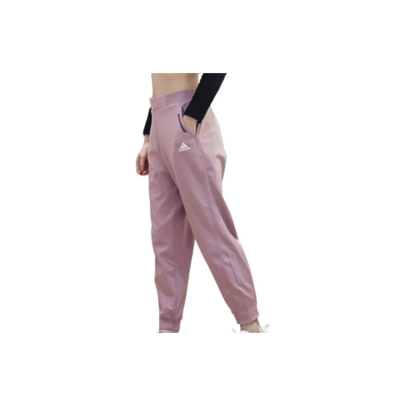 Adidas Knitted Sweatpants Women's Pink Purple-4