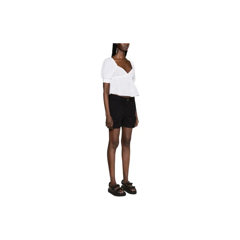 PINKO SS24 Casual Shorts Women's Black-3
