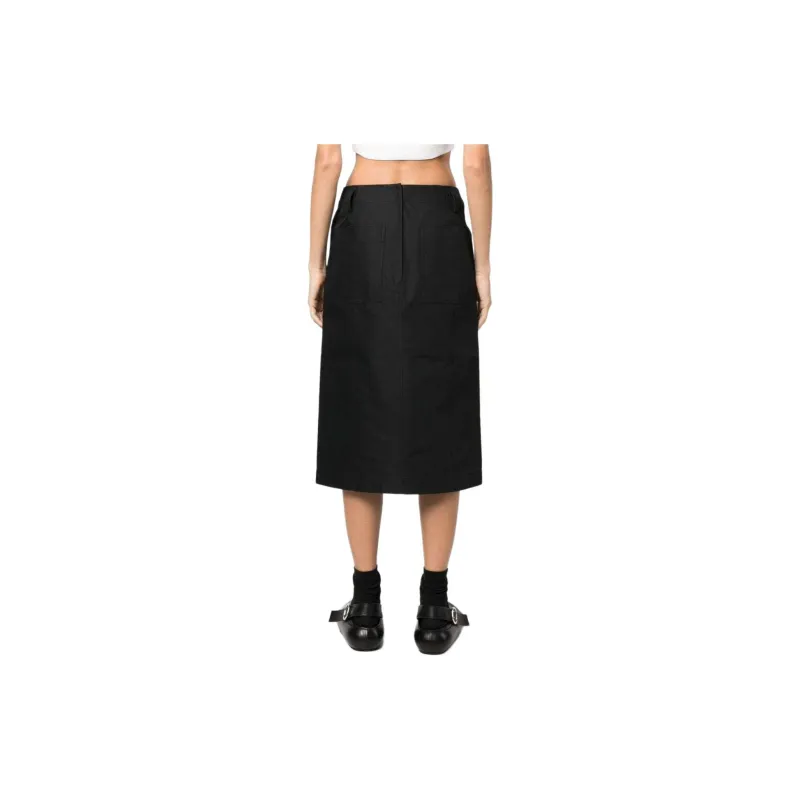 TIBI Casual Long Skirts Women's Black-2