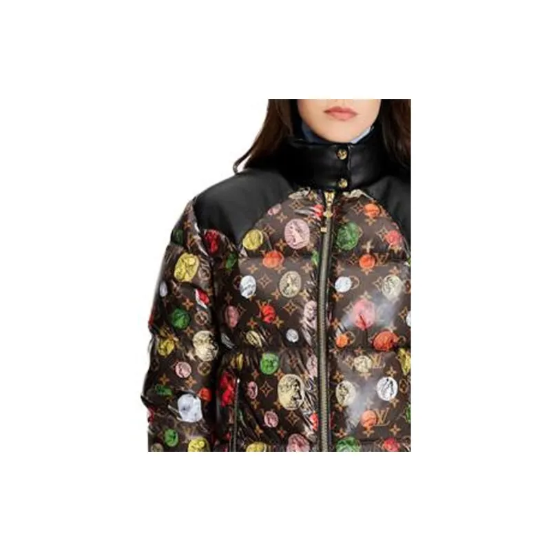LOUIS VUITTON FW22 Down Jacket Women's Brown-5