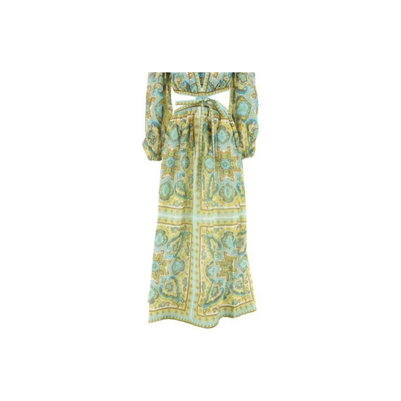 Zimmermann Long-Sleeved Dresses Women's Green-3