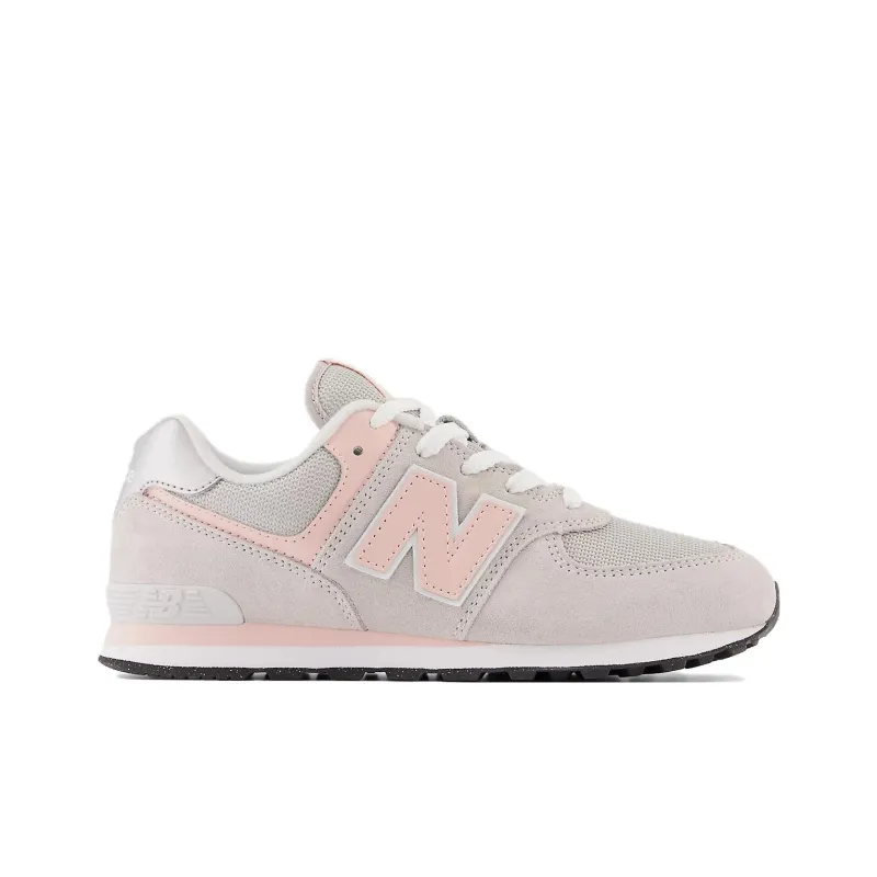 New Balance NB 570 Core Cushioning, Wear Resistant Low Top Kids' Running Shoes Gray Pink Teenagers-1