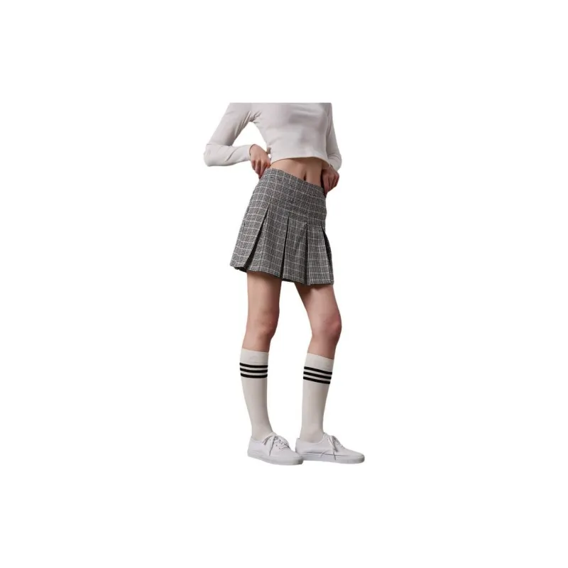 Hollister Casual Short Skirts Women's White Plaid-3