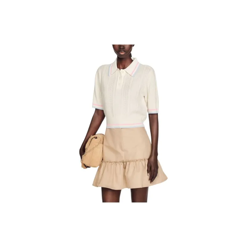 Sandro SS23 Knitwear Women's Light Umber-1