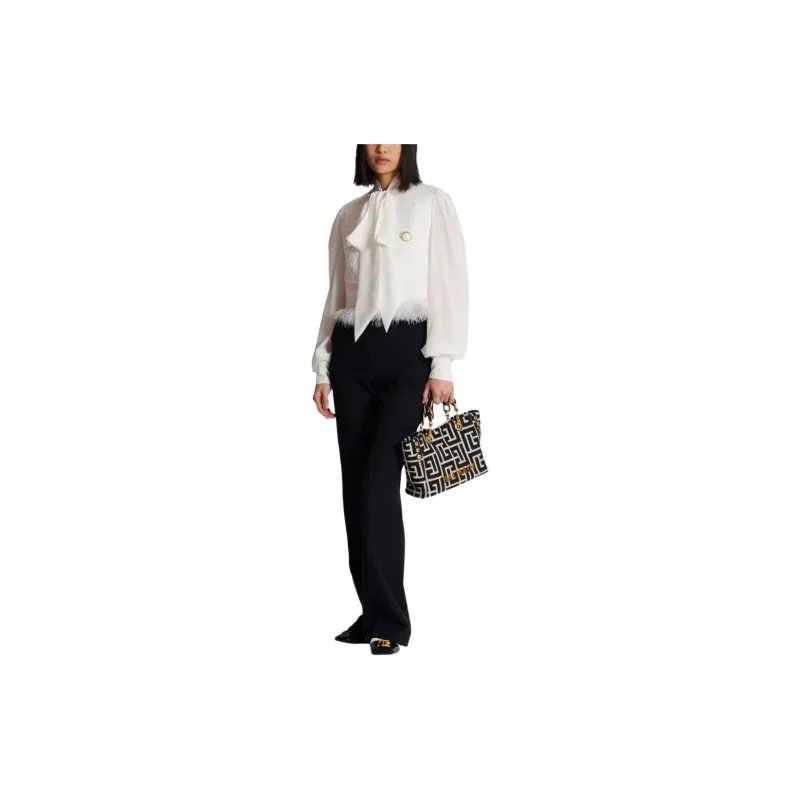 BALMAIN Tweed Long Sleeved Jacket-5