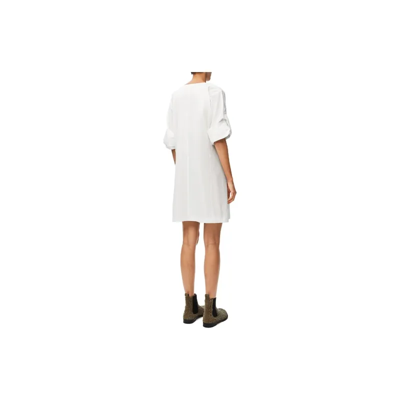 LOEWE Pebble Dress 'Optic White'-2