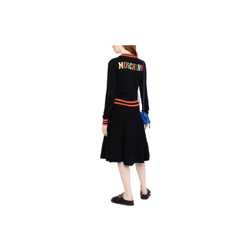 MOSCHINO Long-Sleeved Dresses Women's Black-3