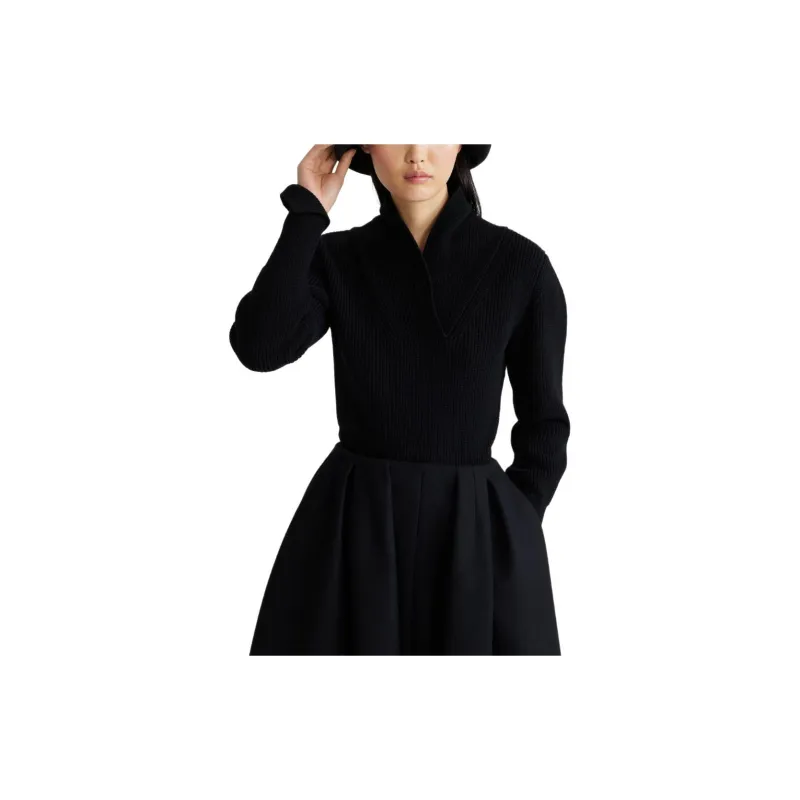Patou Wrap collar Jumper-3