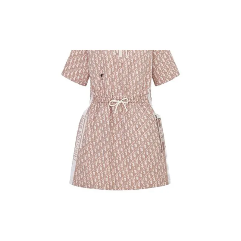 DIOR SS23 Short Sleeved Dresses Women's Pink-3