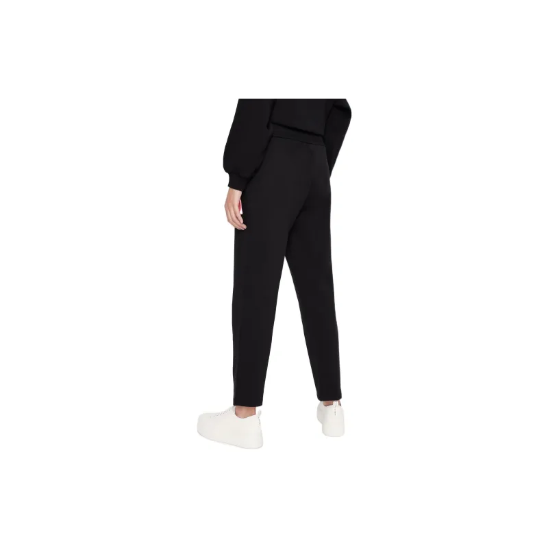 ARMANI EXCHANGEAE FW22 Knitted Sports Pants Women's Black-2