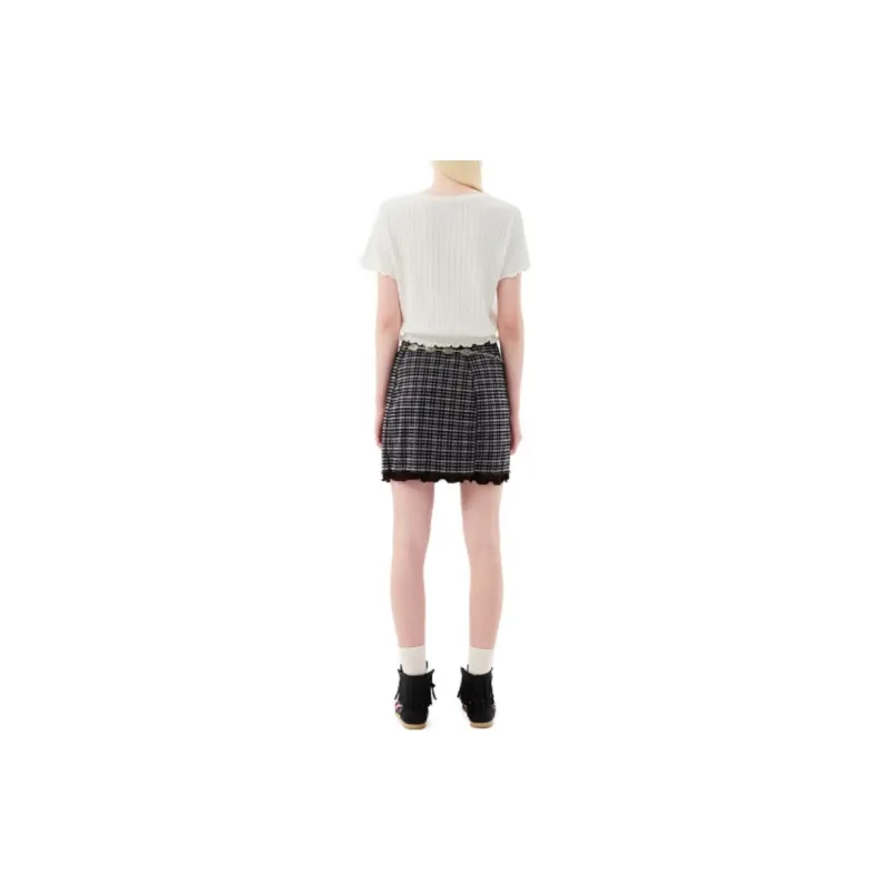 Kirsh FW23 Casual Short Skirts Women's Brown-3