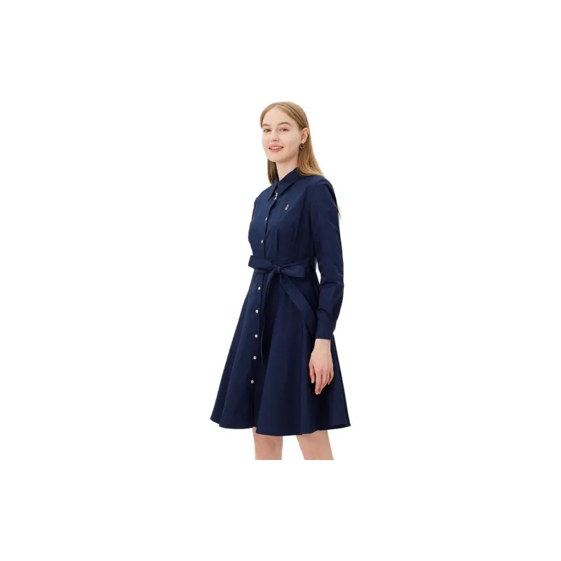 Hush Puppies Long Sleeved Dress Women's Dark Blue-3