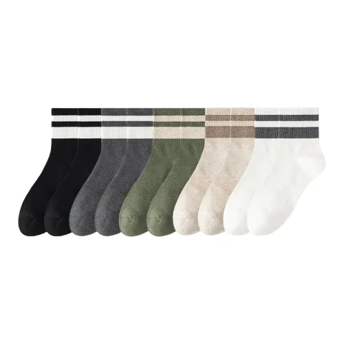 Lan Miao Mid-Calf Socks Men's 10 Pack