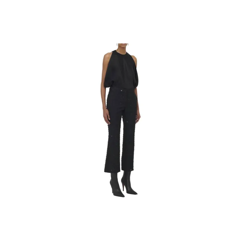 Alexander McQueen Draped Crewneck Armhole Top-2