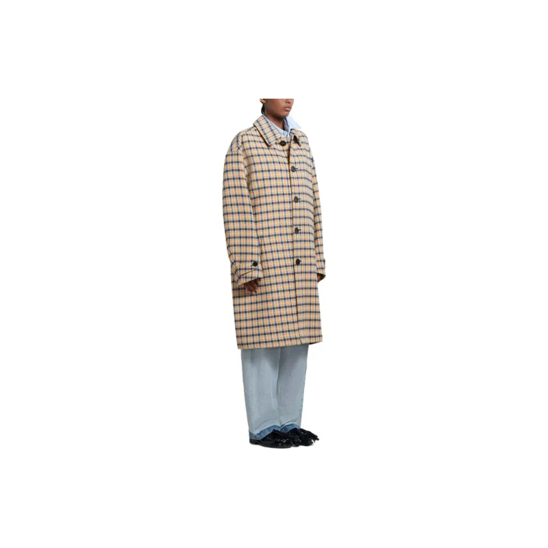 MARNI Checked Reversible Mid Length Coat-3