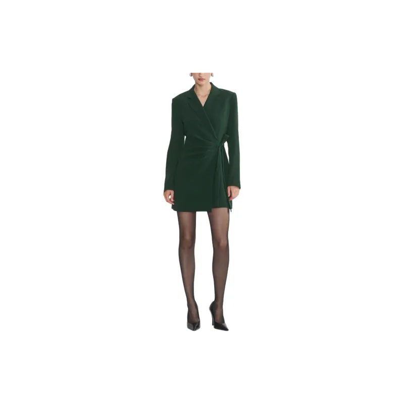 ARITZIA Babaton Pavillion Dress Long-Sleeved Dresses Women's Scarab/Scarab Beetle Color-2