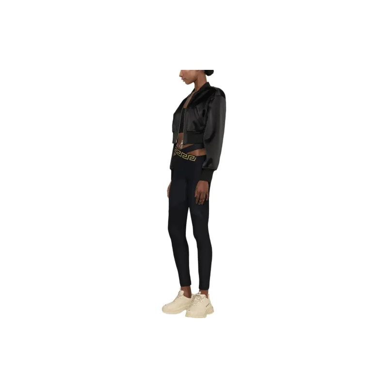 VERSACE Lycra Leggings 'Black'-3
