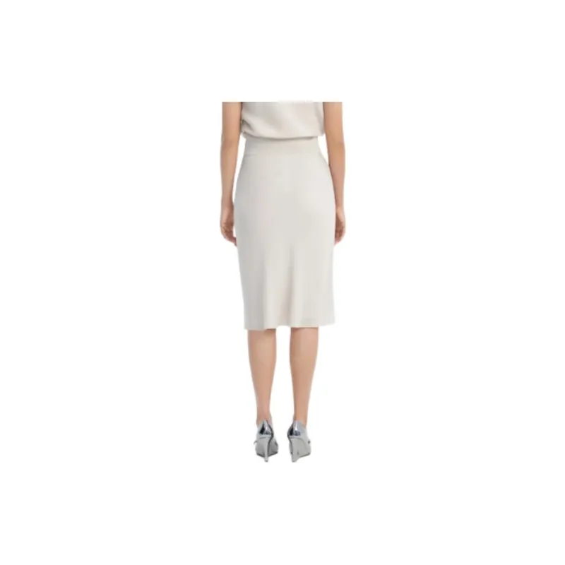 THEORY Casual Long Skirts Women's Stone White-2