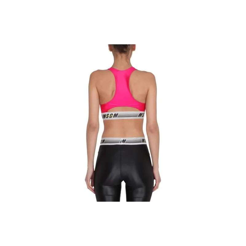 MSGM Logo Band Sport Top-3