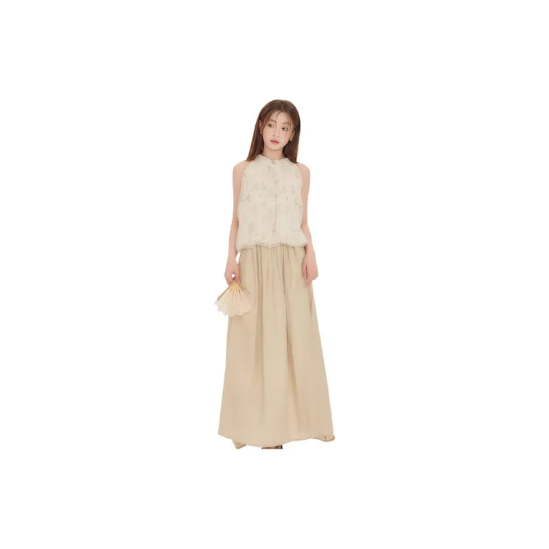 PZGE SS24 Tank Tops Women's Apricot-1