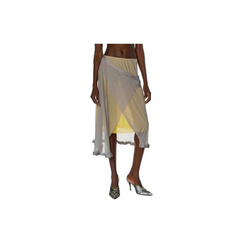 DIESEL Casual Long Skirts Women's Multicolor-3