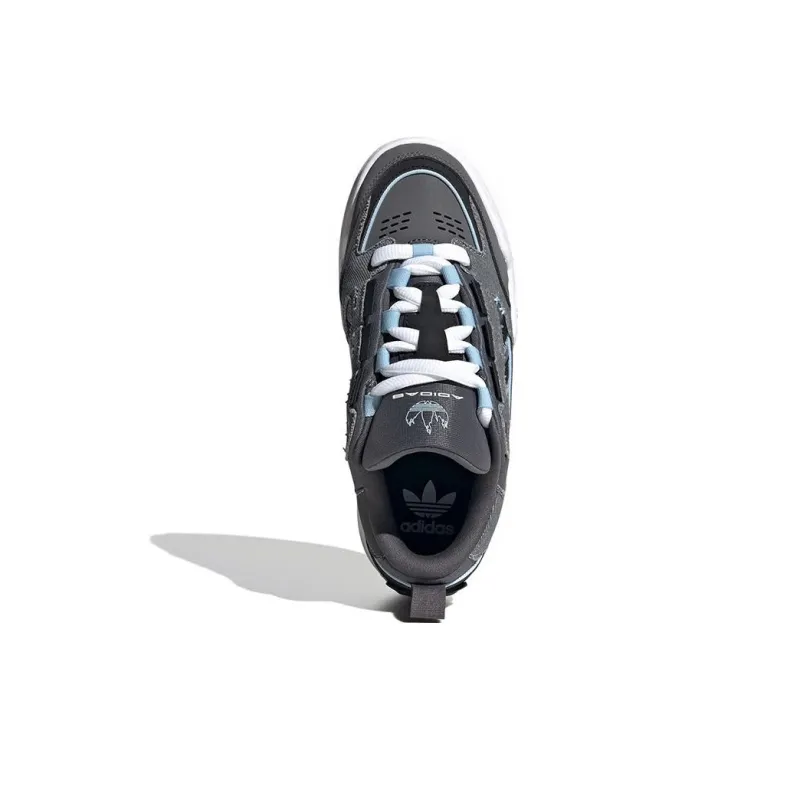 Adidas Originals Adi2000 J Abrasion Resistant Low Top Skateboard Shoes Gray Black Teenagers-4