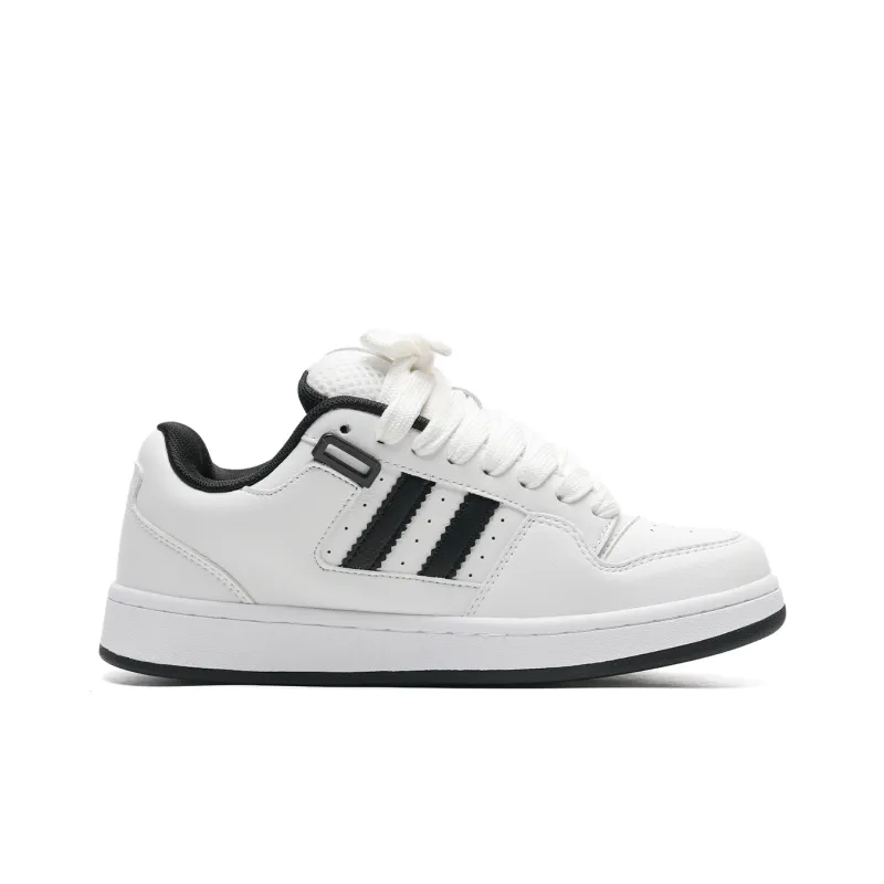 OAOQ Wear-resistant And Lightweight Low-Top Skateboard Shoes Unisex Silver Box-4