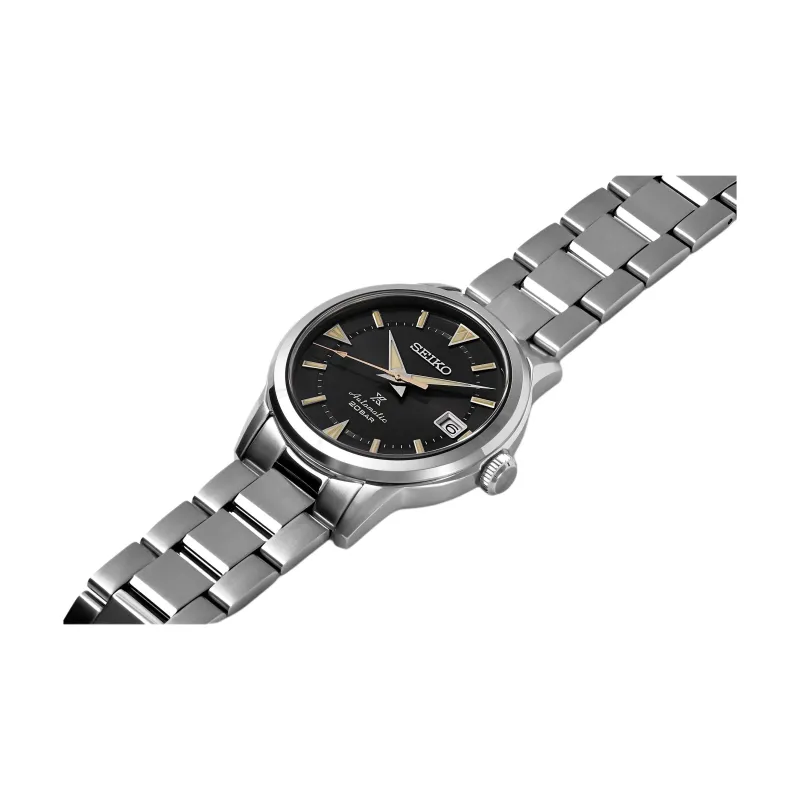 SEIKO Mechanical Movement Watch Men's Watches Black Dial-3