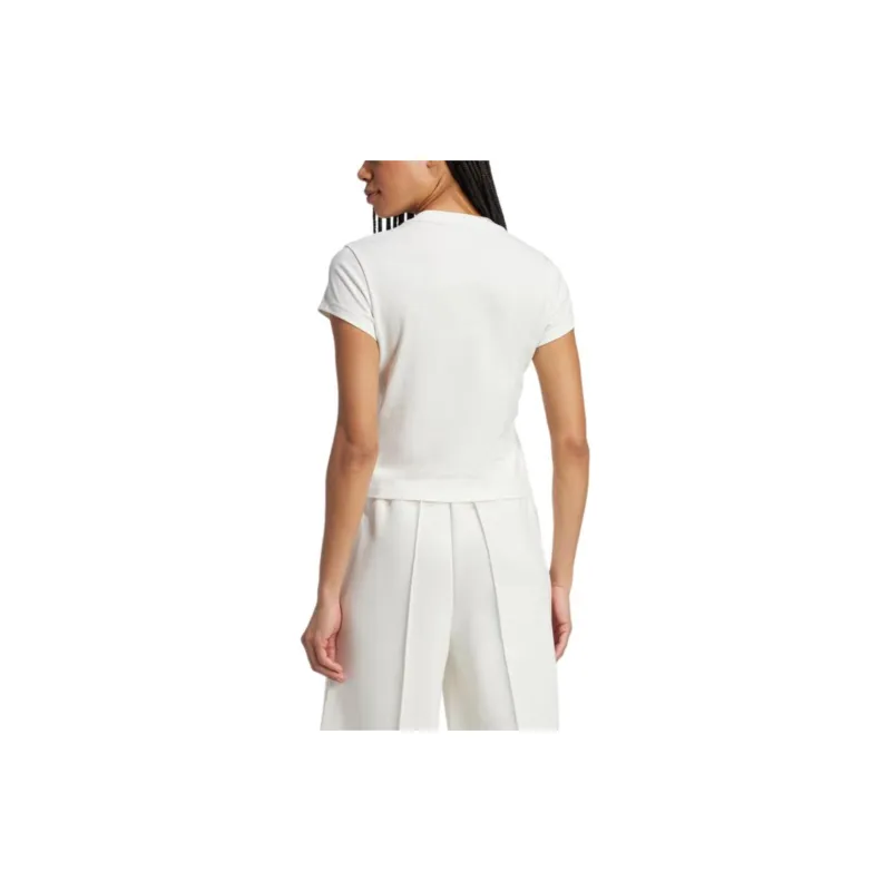 Adidas Originals ESSENTIALS T Shirt Women's Cloud White-2