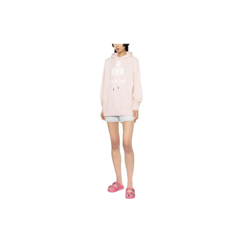 ISABEL MARANT ETOILE Mansel Logo Printed Drawstring Hoodie-3