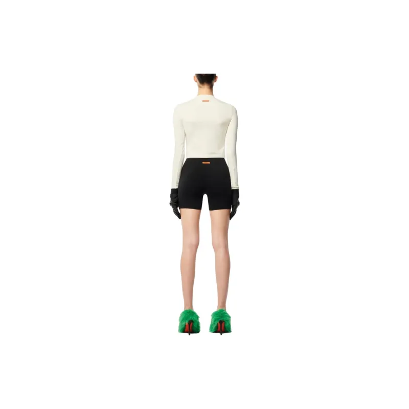 HERON PRESTON Lace up Crop Top-3