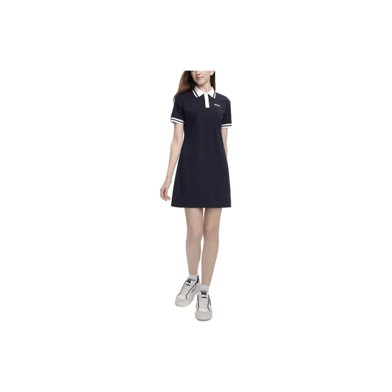FILA Short Sleeved Dresses Women's Legend Blue-2