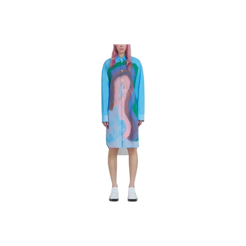 MARNI Painted design Shirt Dress-1