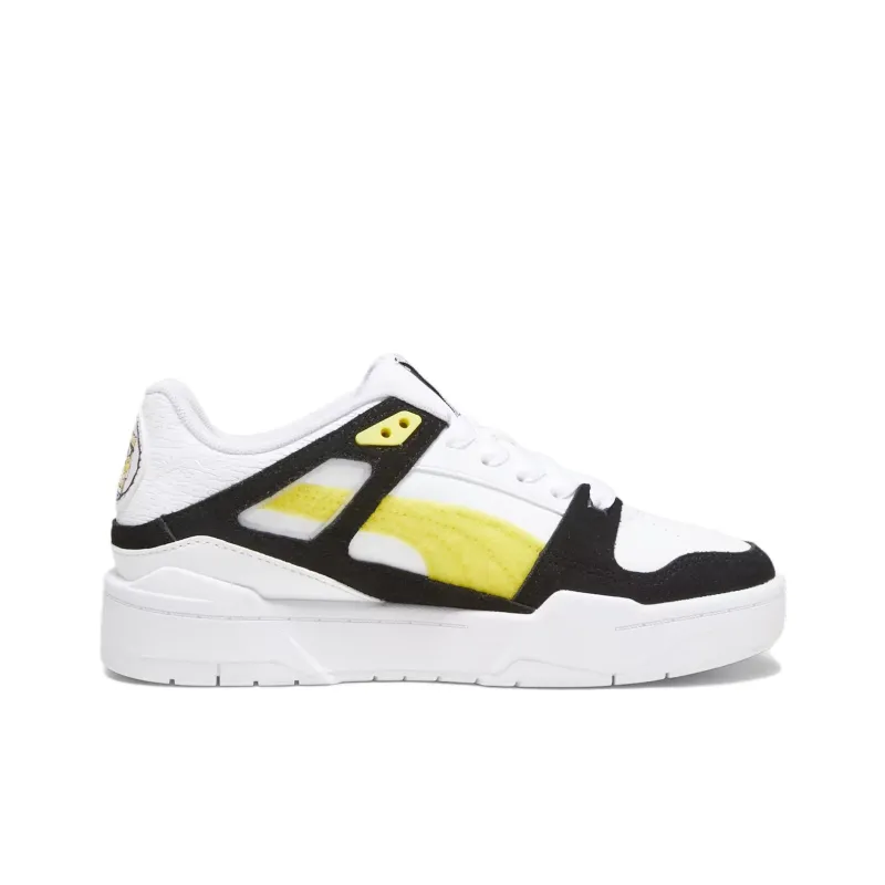 PUMA X SPONGEBOB Slip Resistant Low Top Kids' Skateboarding Shoes White Teenagers-1