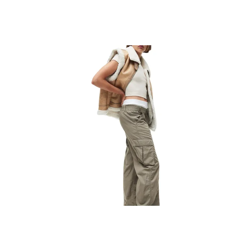 H&M Cargo Pants Women's Khaki Green-2