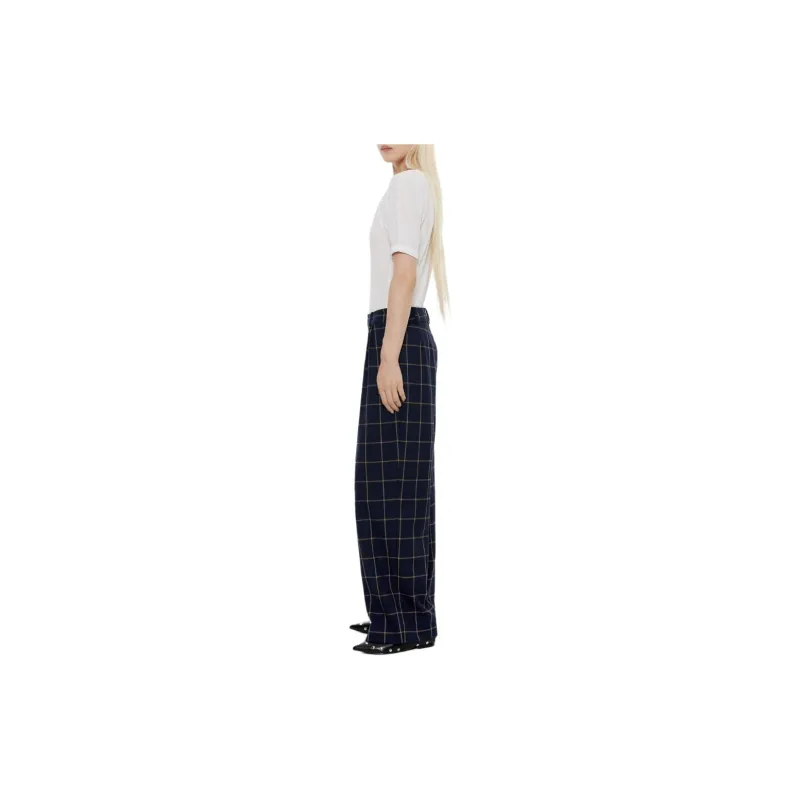 Bimba Y Lola Checked Flared Trousers-2