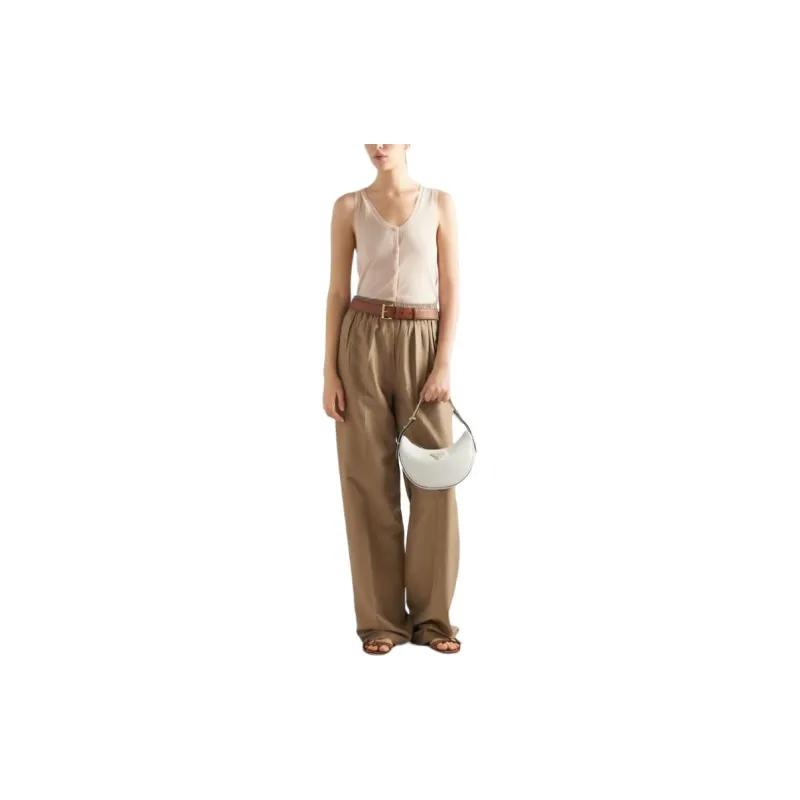 PRADA V Neck Buttoned Tank Top-1