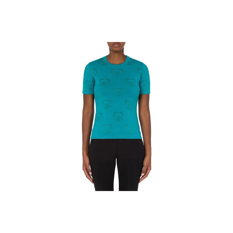 MOSCHINO Crop Tops Women's Blue-1