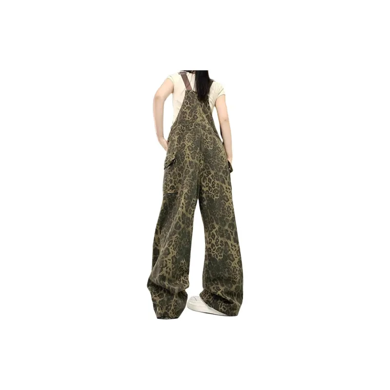 Concubine Zhu Overalls Women's Leopard Print-9