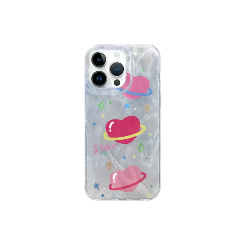 XIANGRIKE TPU Material Candy Heart Phone Case Compatible With IPhone 15/14 Plus/13/12/11/15 Pro Max/XS/XR/XS Max/8 Plus-0