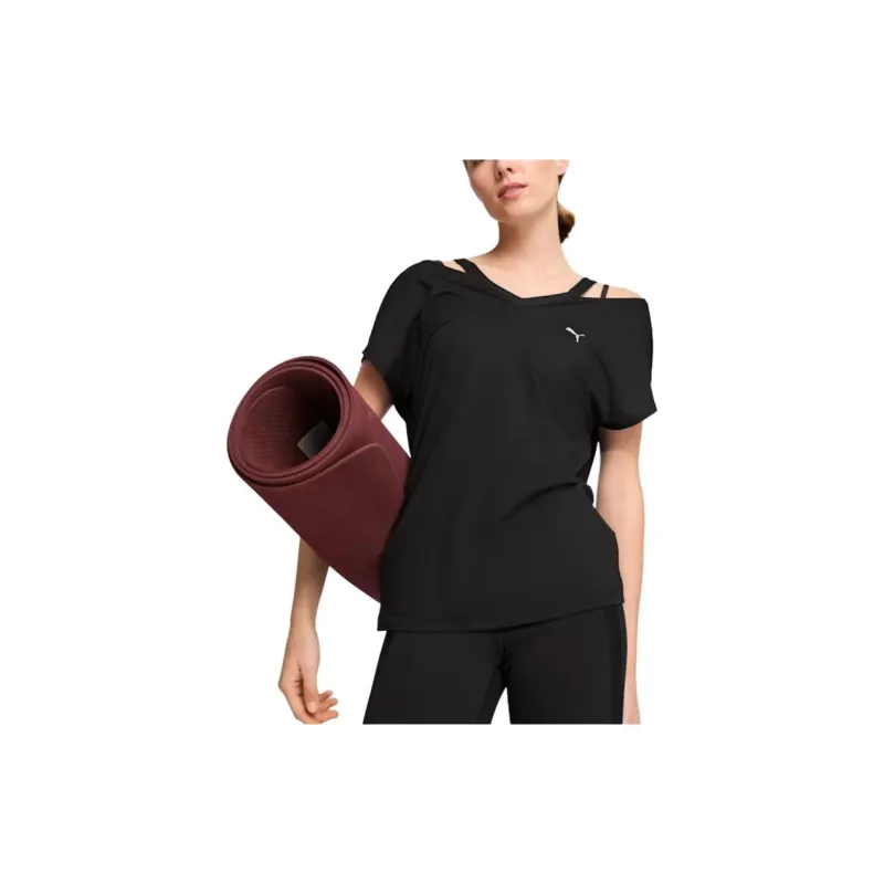 PUMA T Shirts Women's Black-2