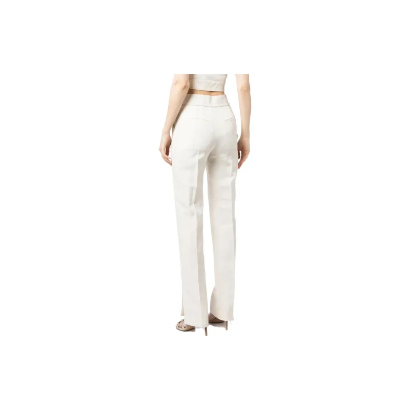 Jacquemus Embroidered High Waist Tailored Trousers-1