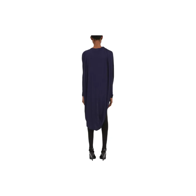 Ferragamo Long-Sleeved Dresses Women's Midnight Blue-1