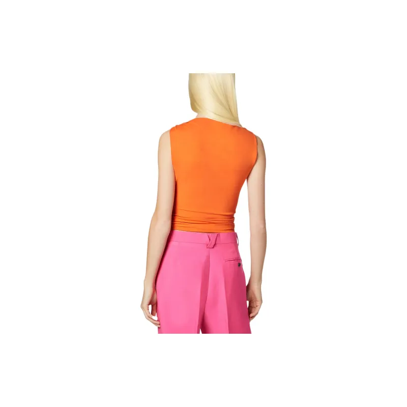 VERSACE Safety Pin Top 'Orange'-3