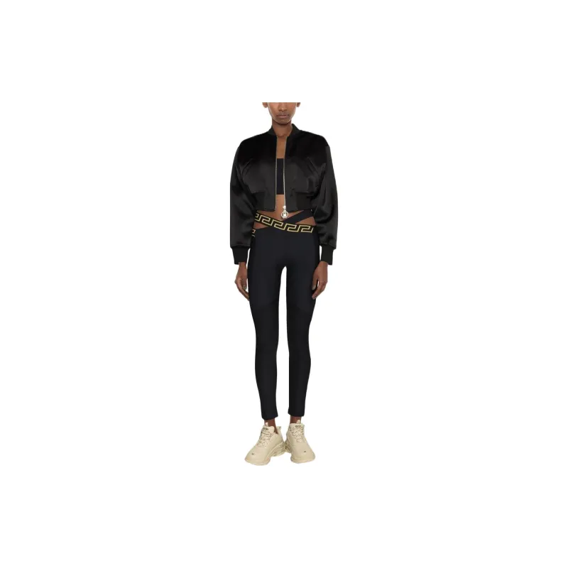 VERSACE Lycra Leggings 'Black'-1